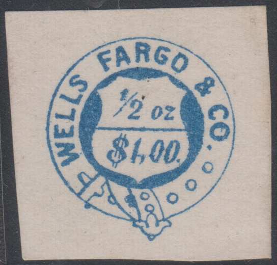 USA LOCAL STAMPS WELLS, FARGO & CO 1861 Sc 143L6 UNUSED eBay