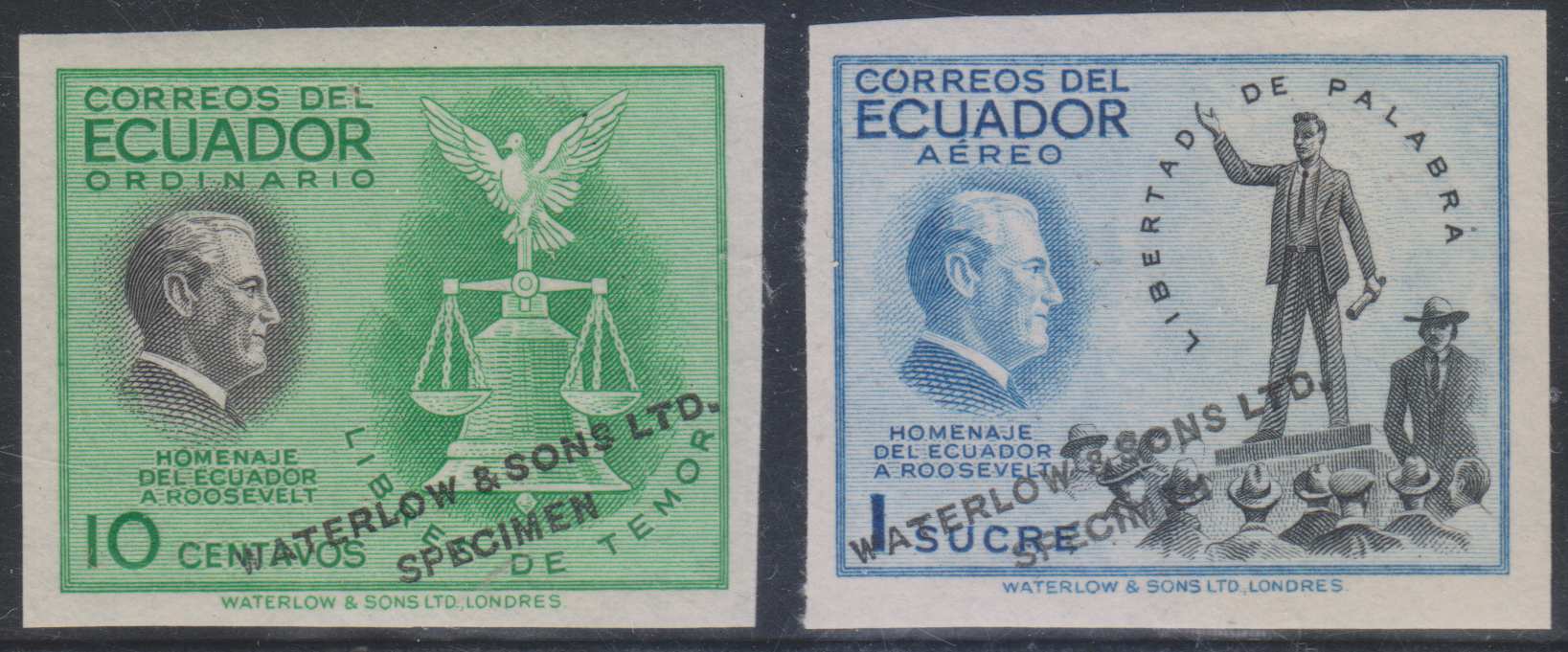 Ecuador Stamps sale SAA PHILATELIC NET