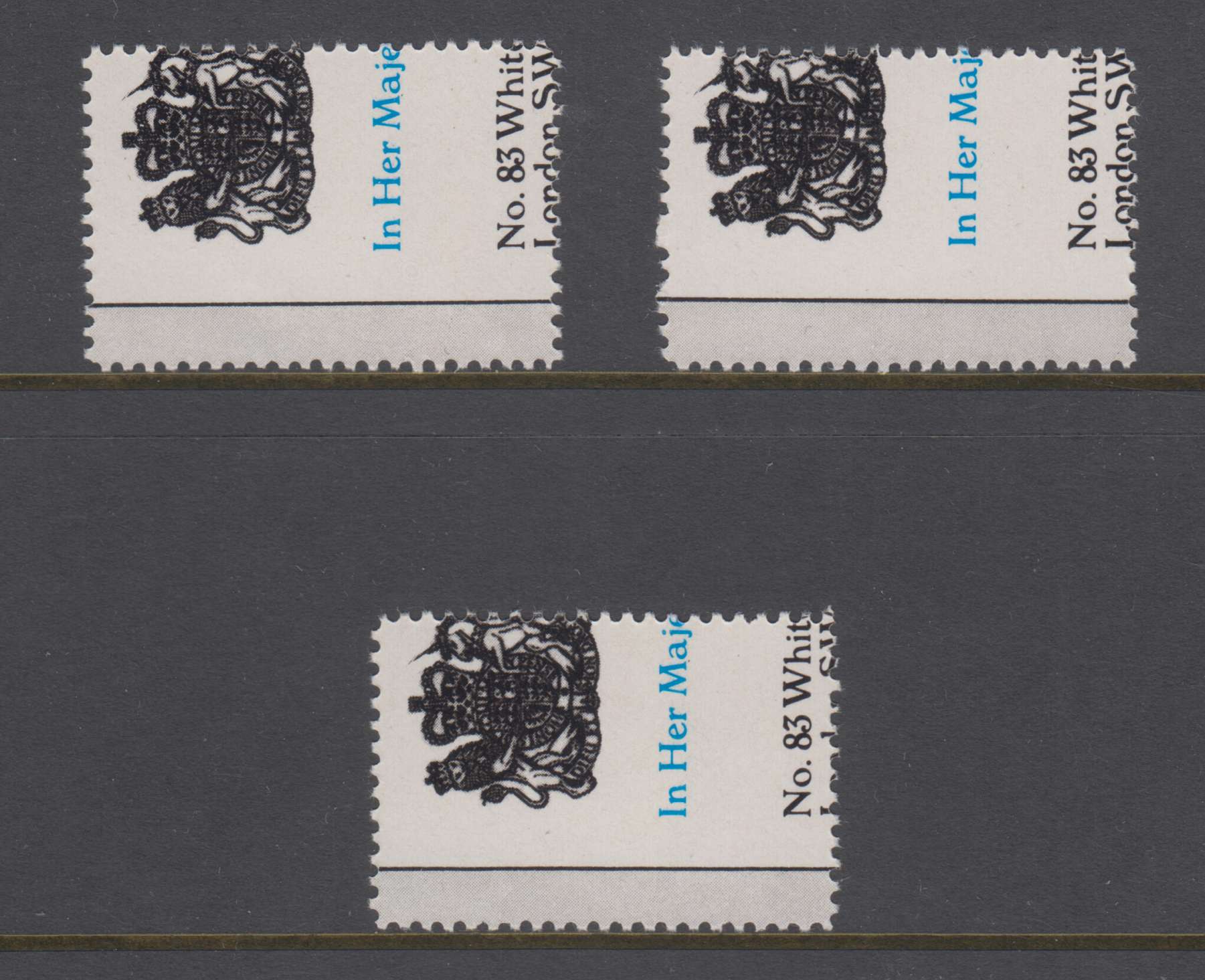 Bolivia 1960 — Communist unlisted 11 centavos (three singles) & Slogan "Occupied land by the Communist…