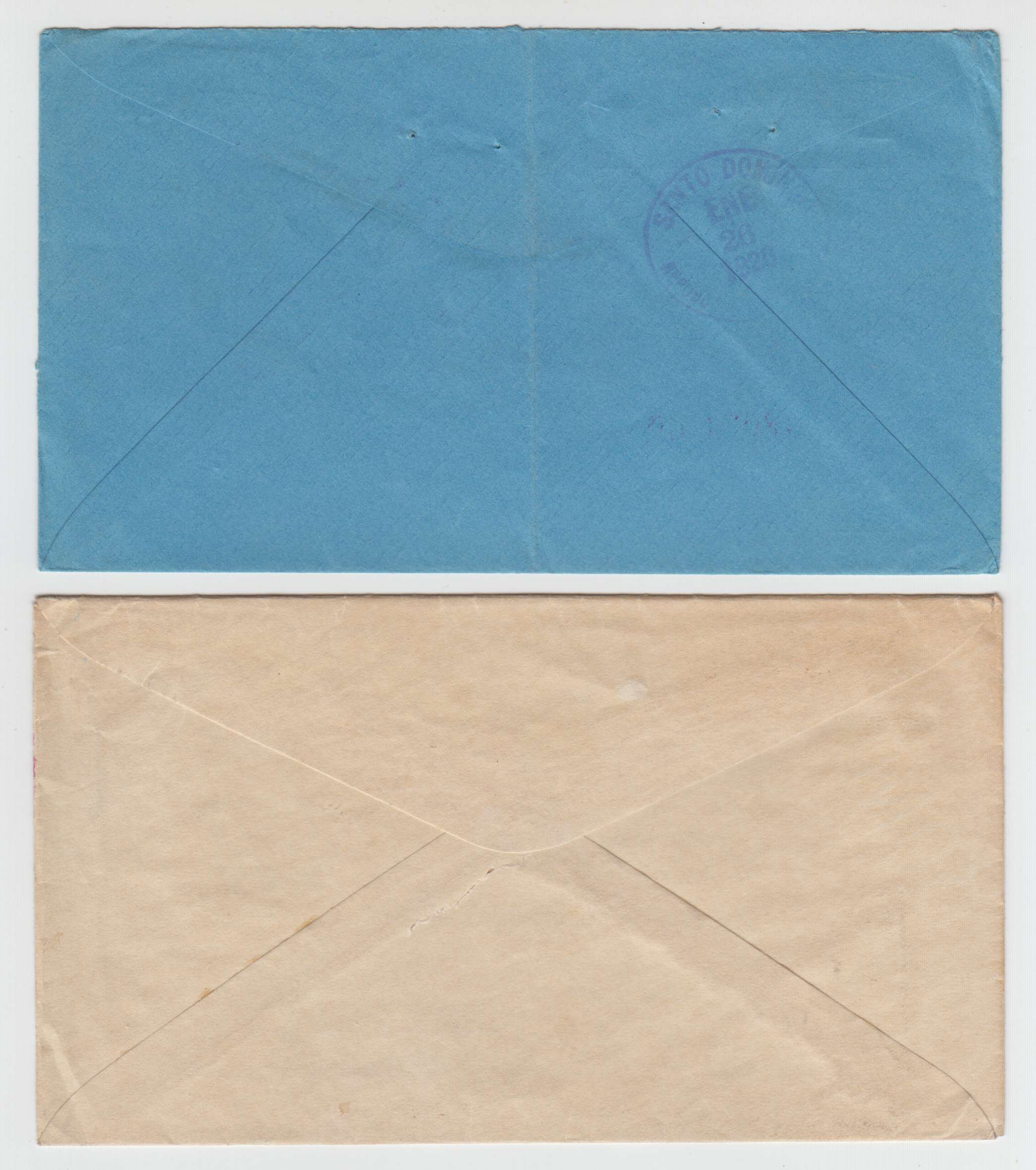 Dominican Republic 1919 — Better group of 5 covers & a cover front with Scott 216, 219, 233 block of eight or 235