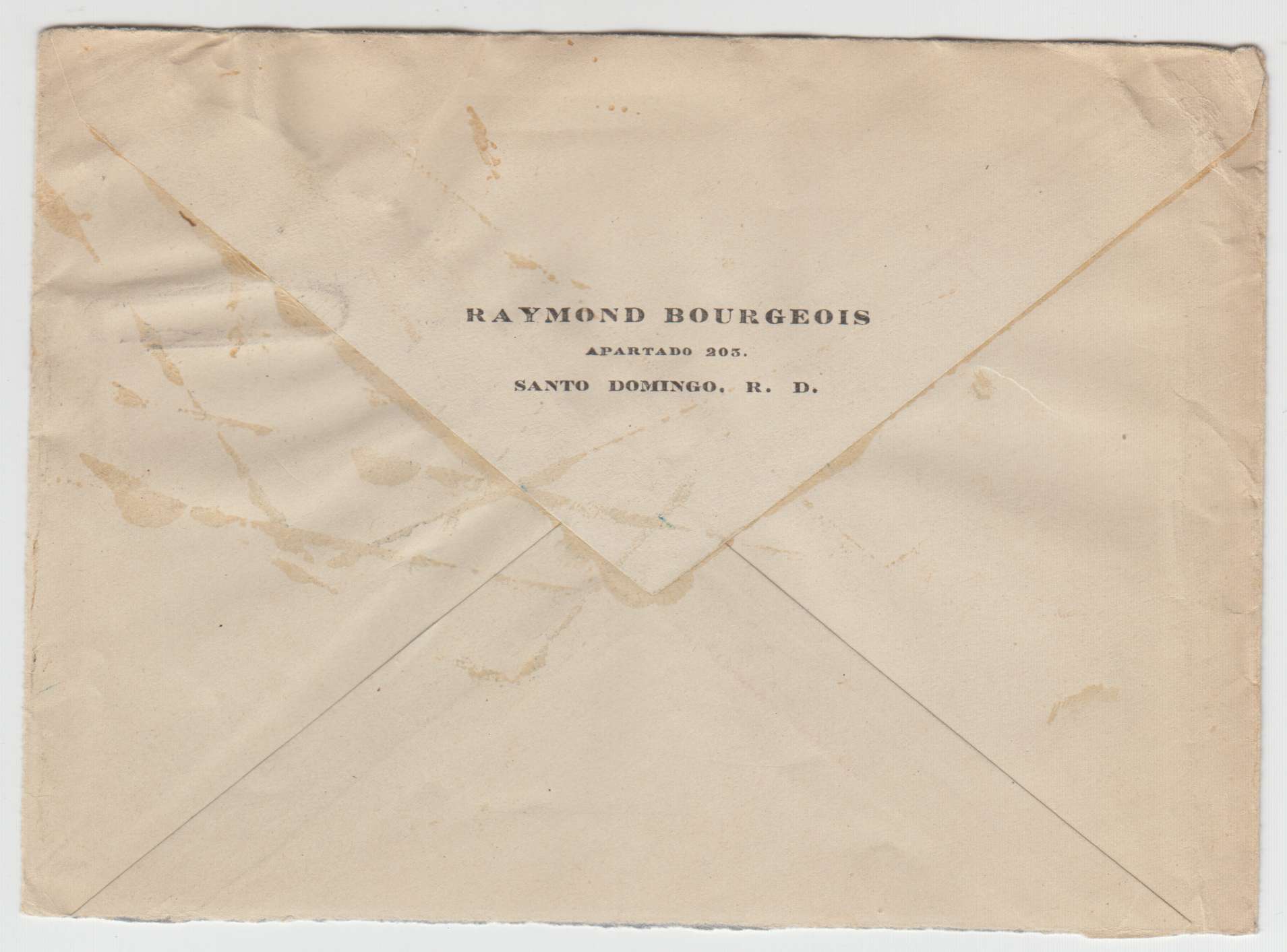 Dominican Republic 1919 — Better group of 5 covers & a cover front with Scott 216, 219, 233 block of eight or 235