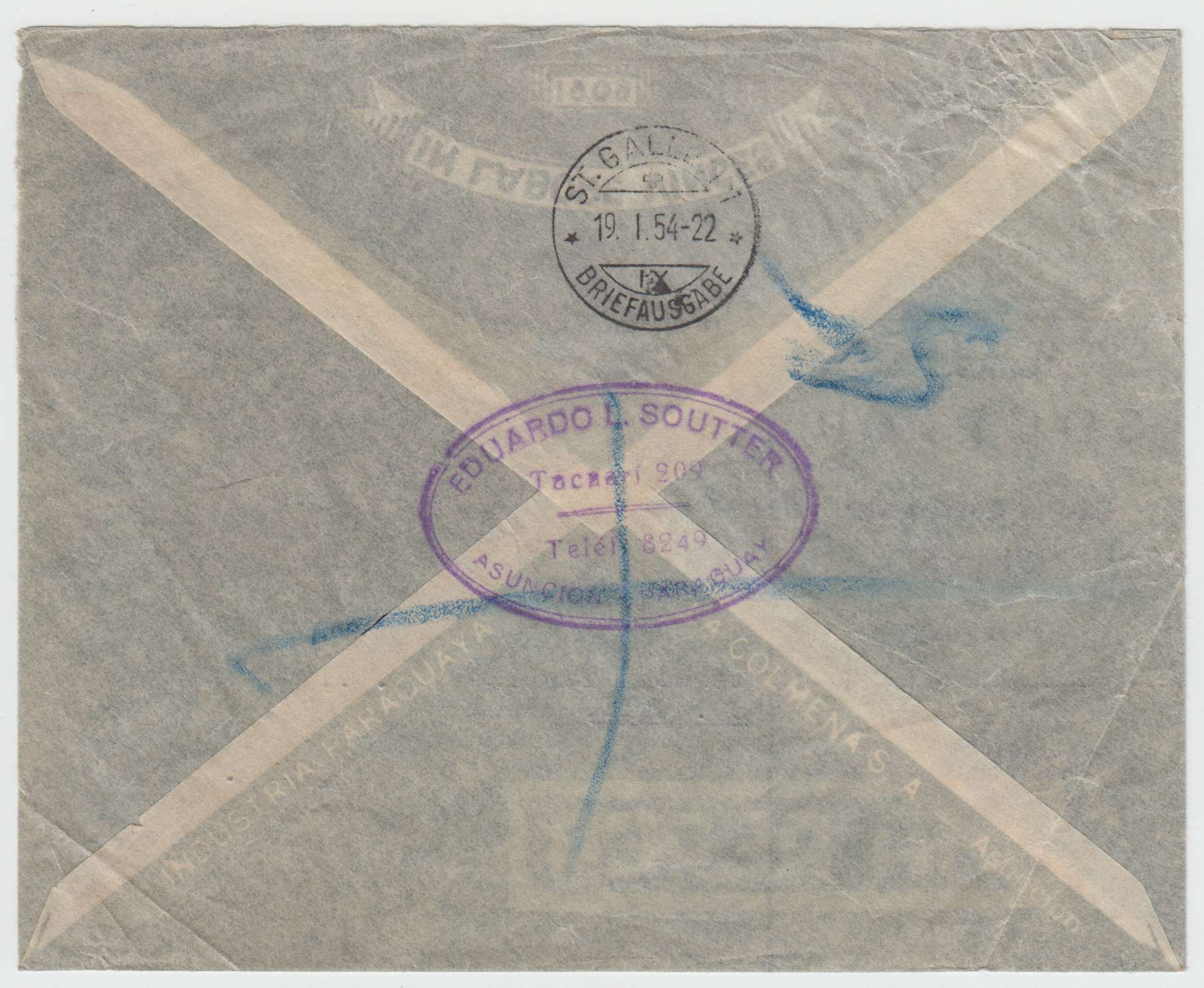 Paraguay 1940 — Better trio of R-covers including high frankings