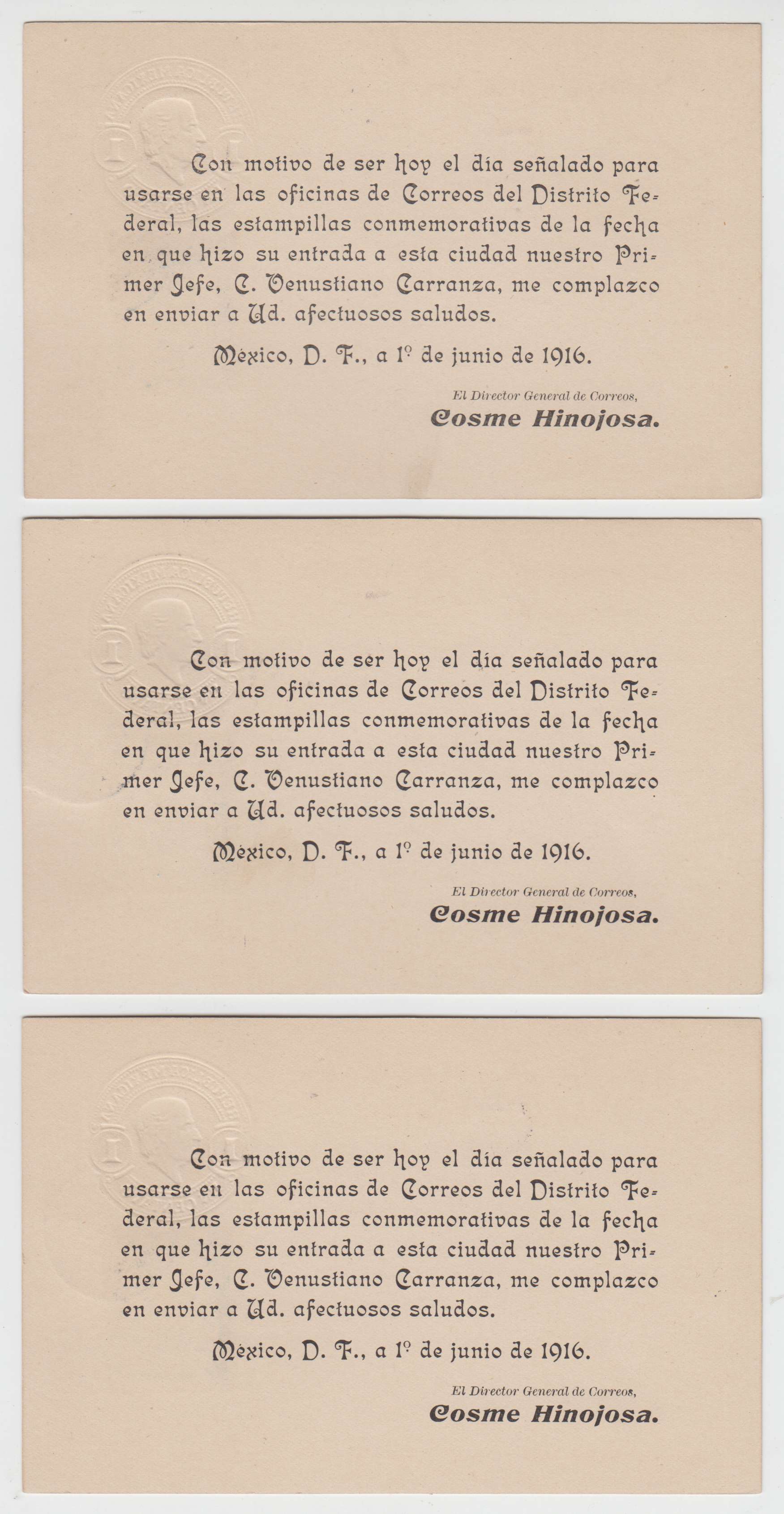 Mexico 1916 — Mepsi Pc117+ Scott 574 & 575