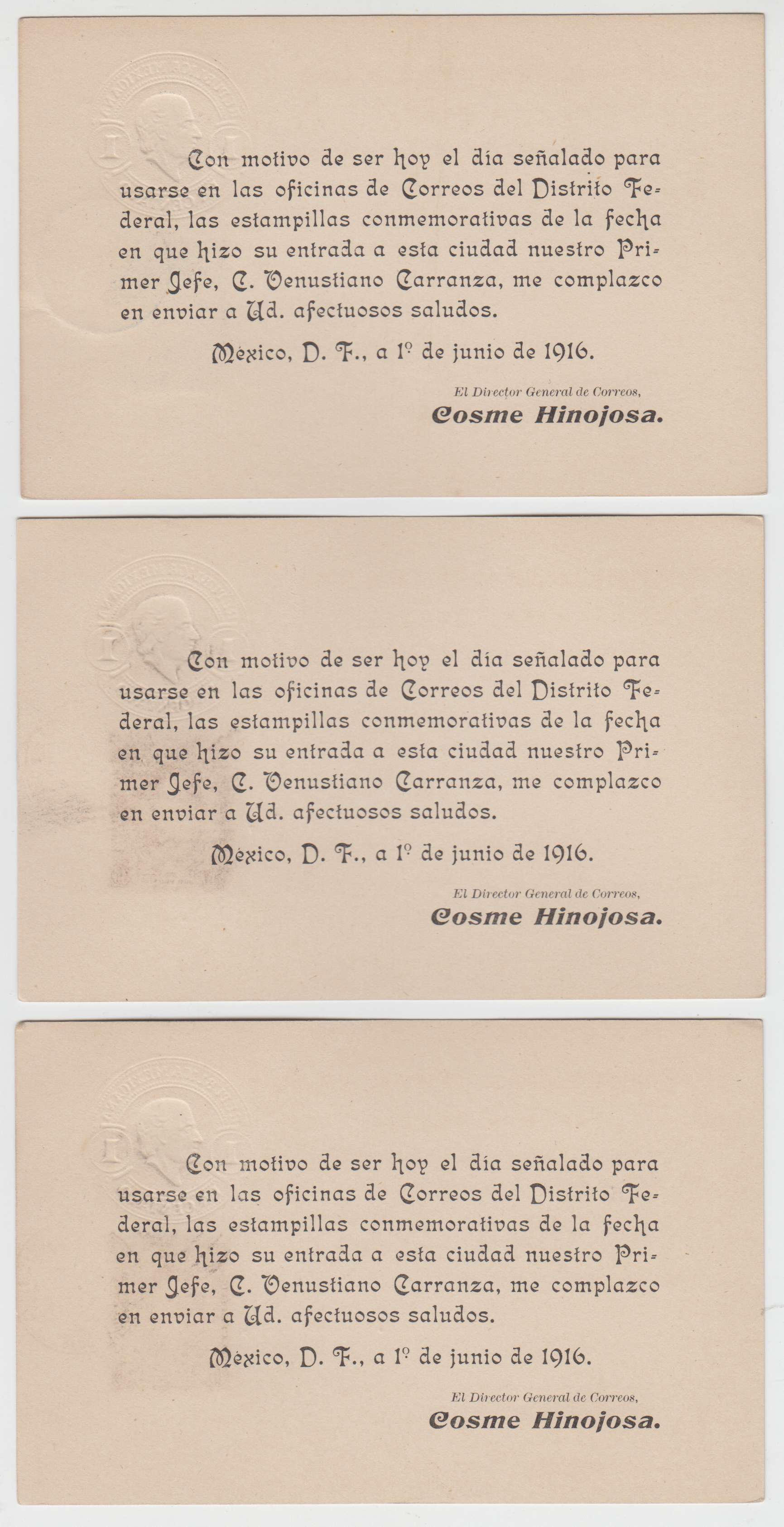 Mexico 1916 — Mepsi Pc117+ Scott 574 & 575