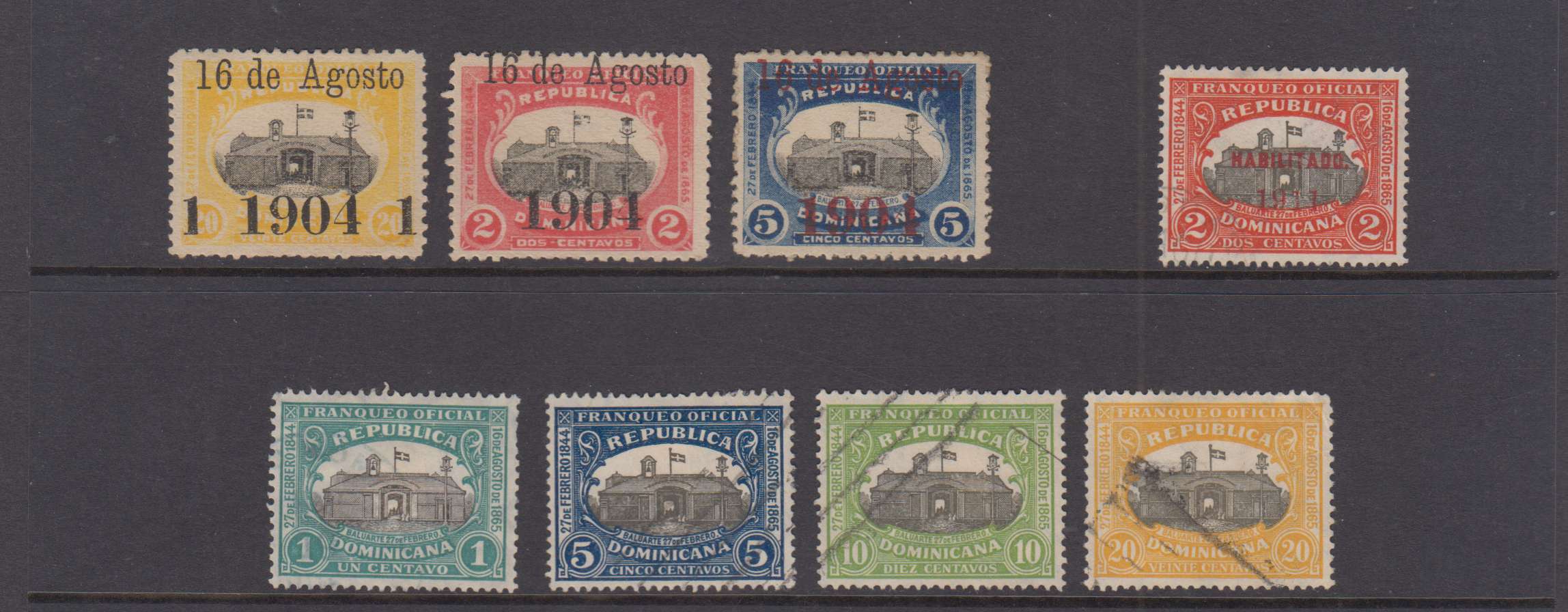Dominican Republic 1866 — Group of 62 stamps including Full sets & Key values