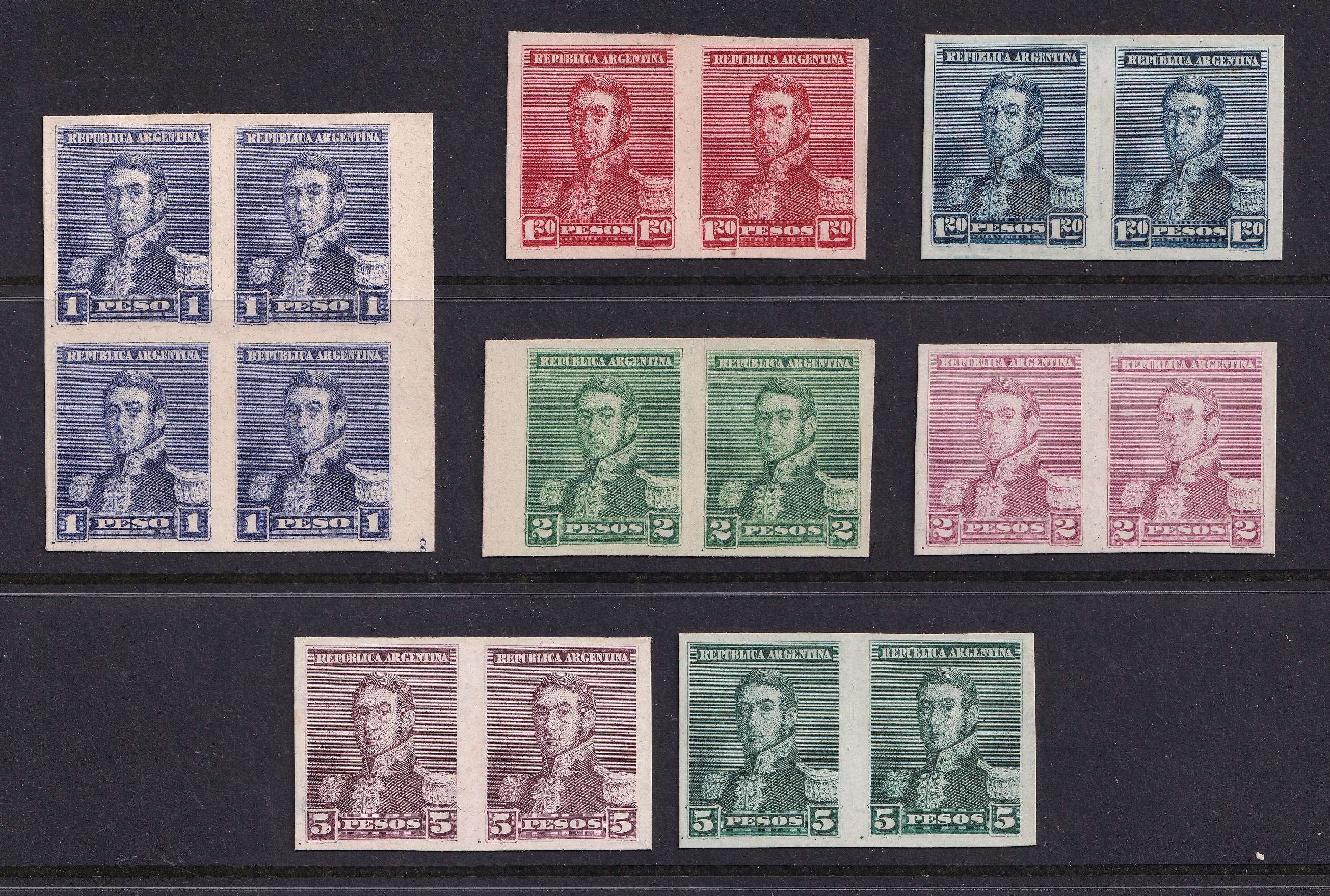 Argentina 1892 — Scott 106-121