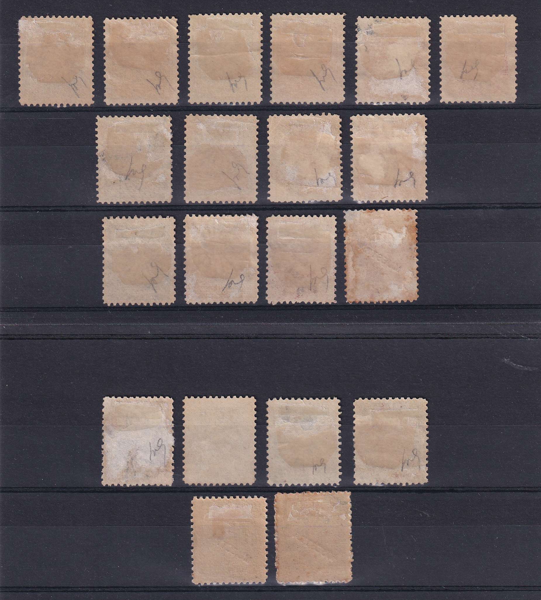 Argentina 1892 — Scott 92-105, 115, 117 & 119